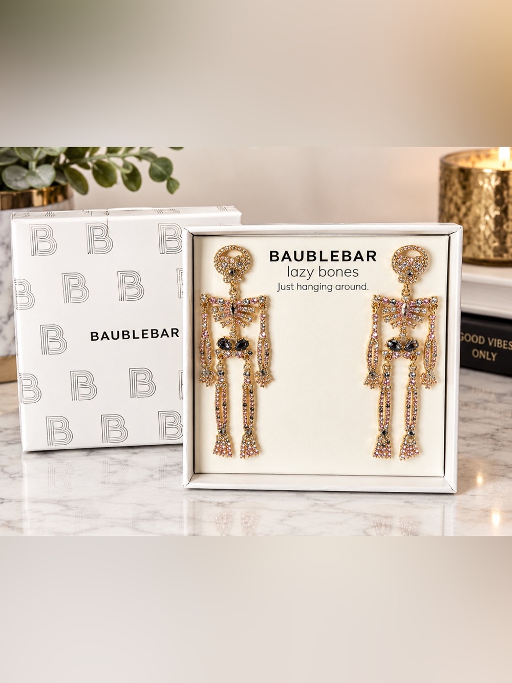 BaubleBar 'Lazy Bones' Skeleton Drop Earrings